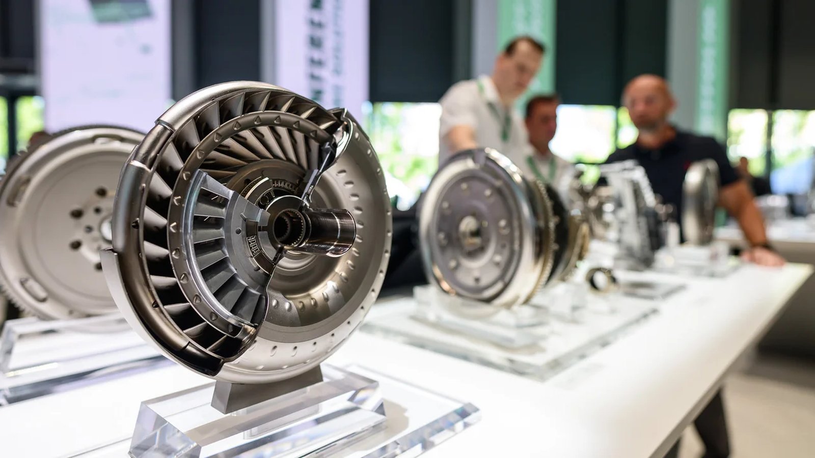 Rotating and thermal components presented on a stand